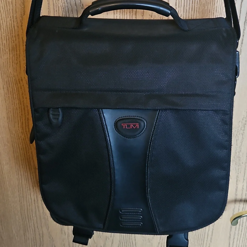 Tumi Black Messenger Bag